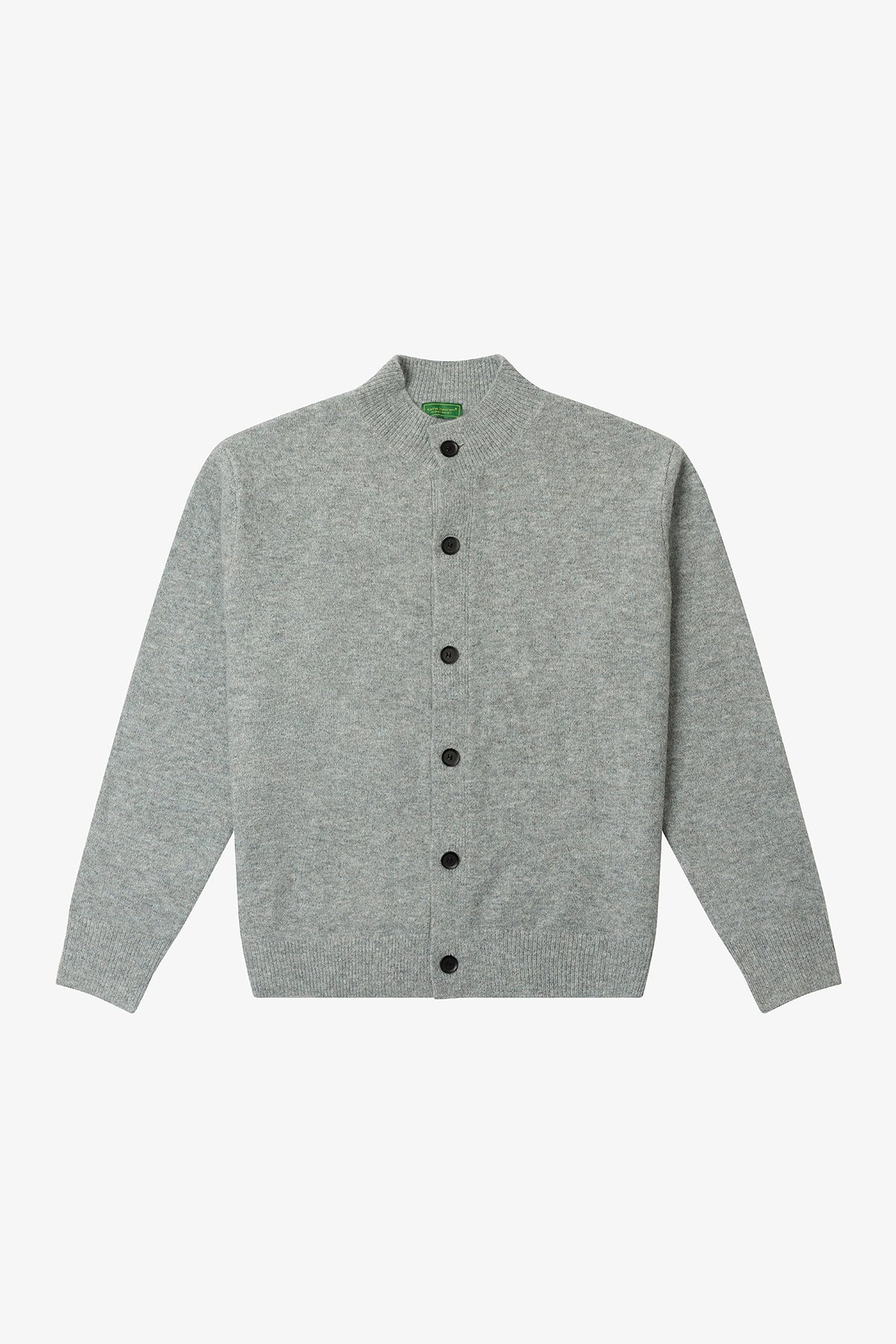 NO LOGO Knitted Button-up Neck Cardigan Sweater