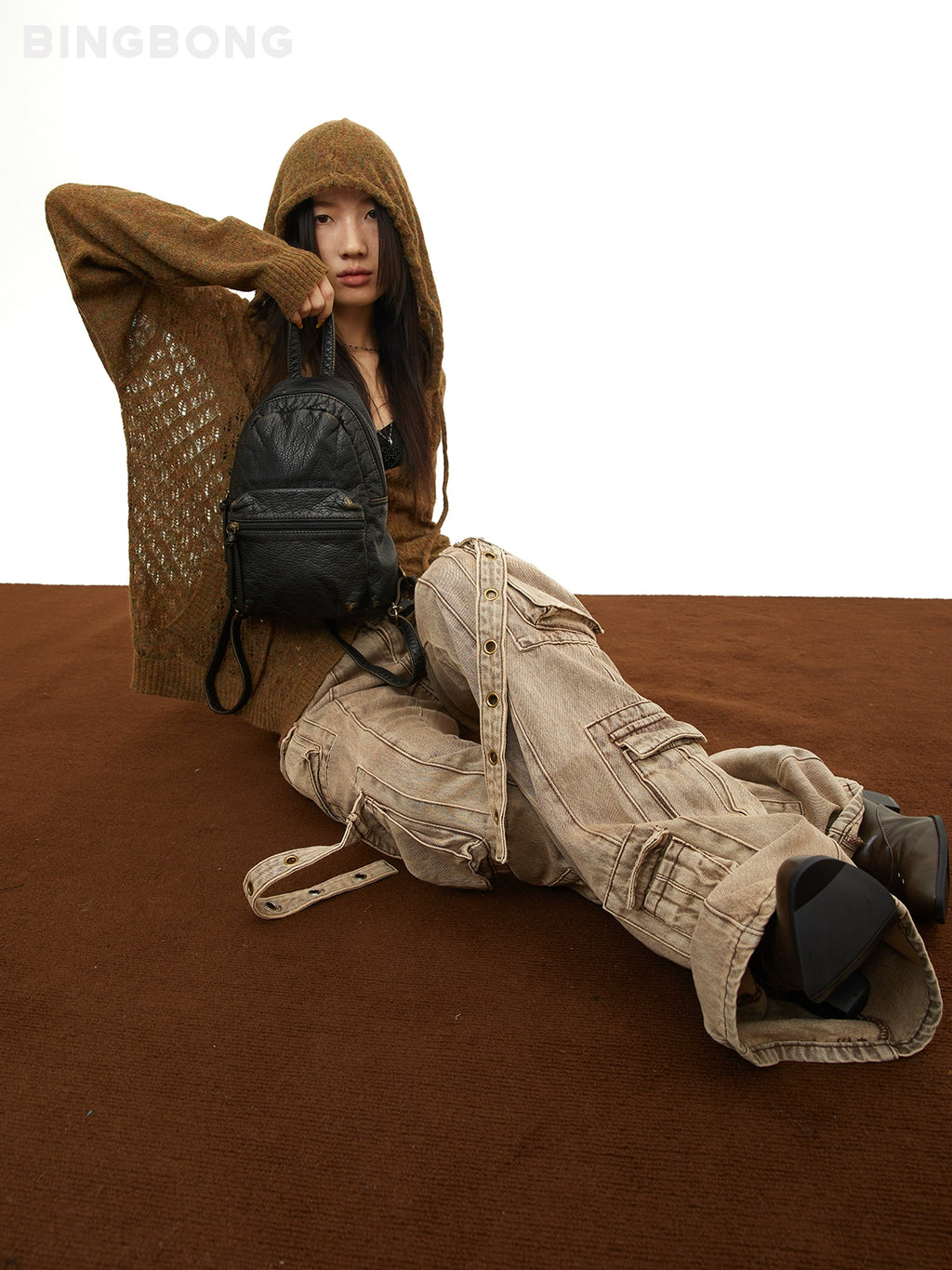 BINGBONG Mini Retro Small School Bag Backpack