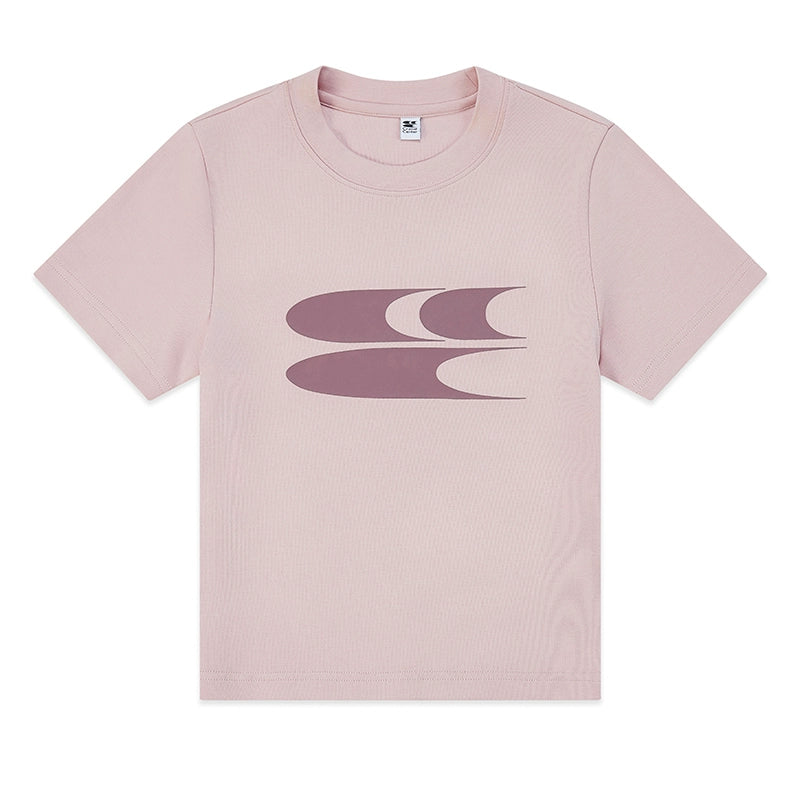 CryingCenter Y2k Millennial Babes Pink American Retro Crew Neck Slim Crop Top