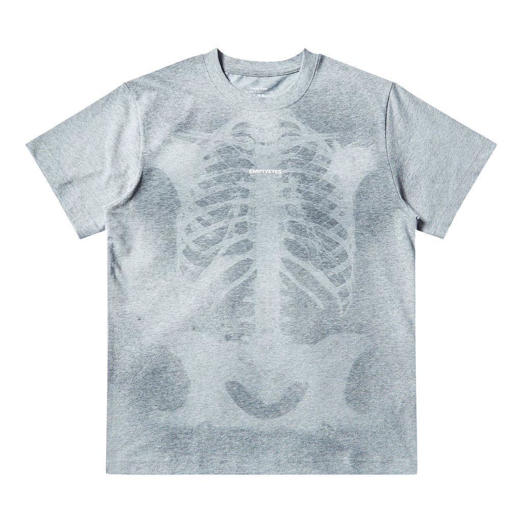 Empty Eyes Skeleton Print Casual Tee