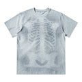Empty Eyes Skeleton Print Casual Tee