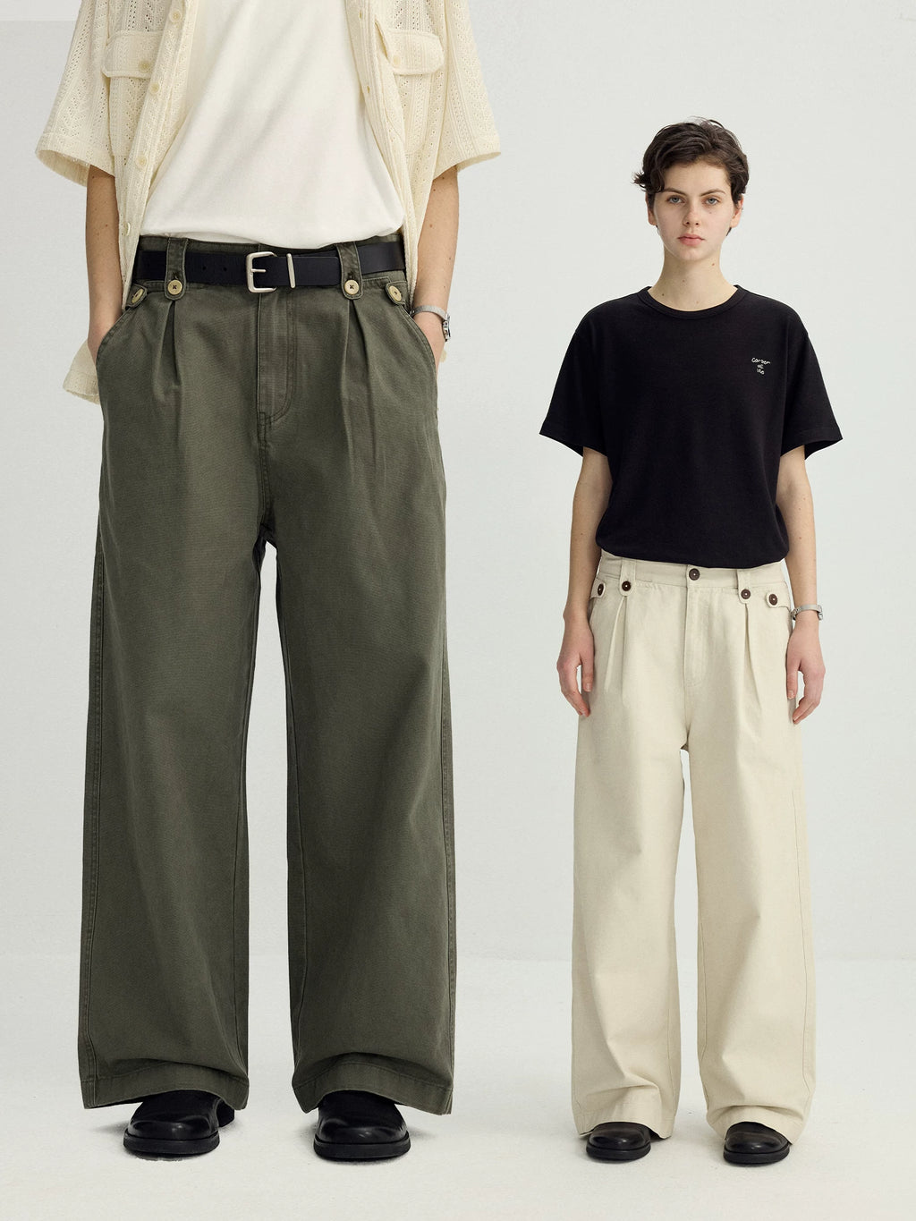 CARPEM Old Button Adjustment Overalls