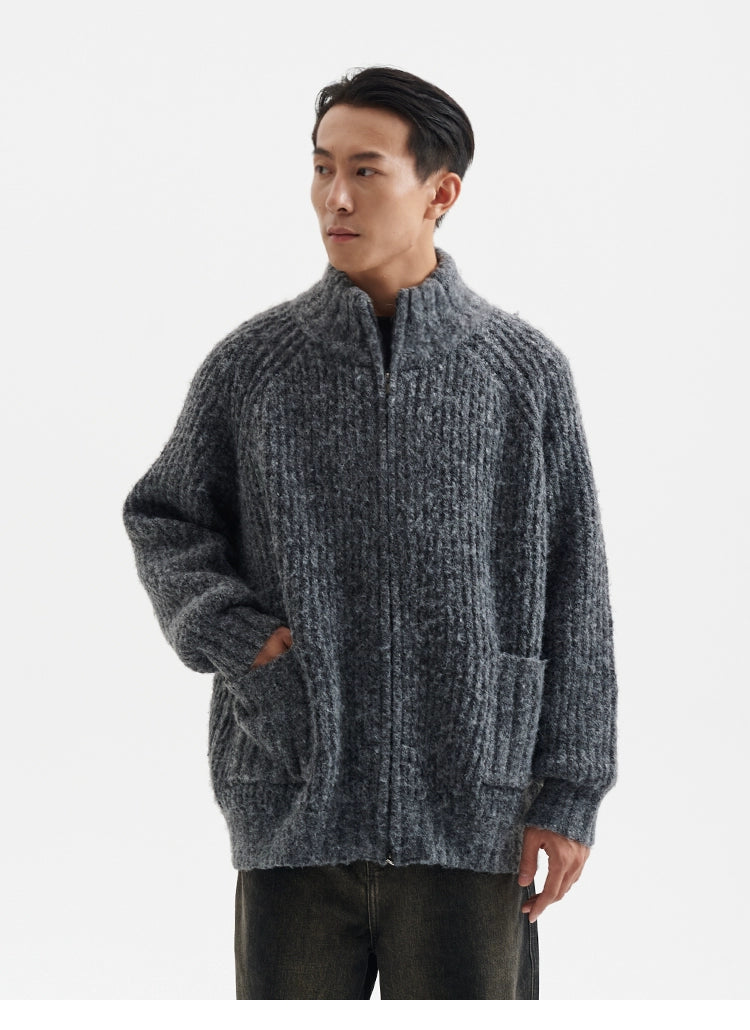 BUTTBILL Casual Vintage Loose Sweater Jacket