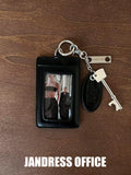 JANDRESS Oval Key Card Holder