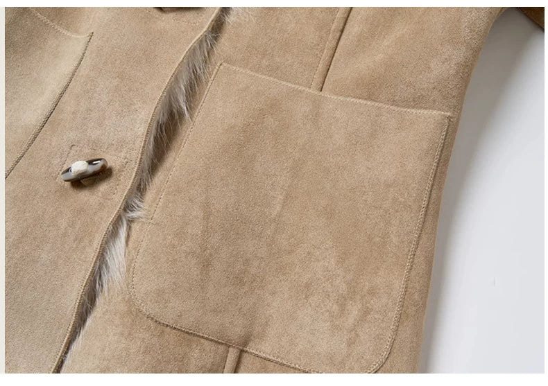 SUREENOUGH Skin-integrated Slim Warm Thick Jacket