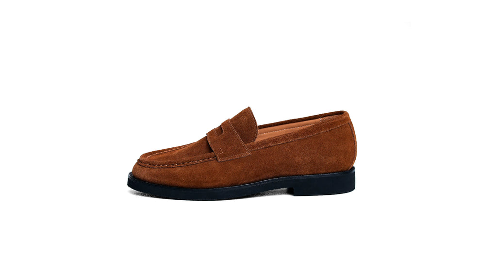 TERRAKOO One-pedal Old Money Style Retro Suede Casual Leather Shoes