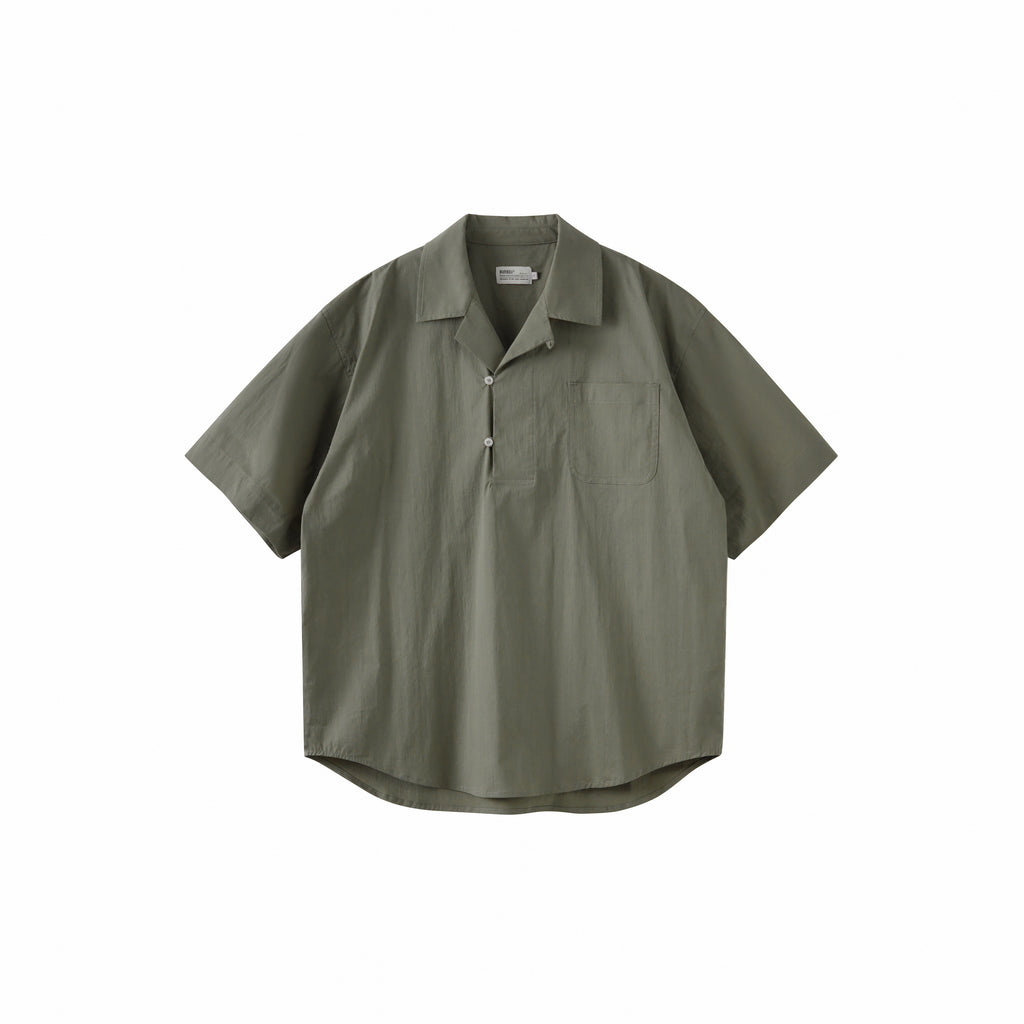 BUTTBILL 24SS Vintage half-open Japanese Shirt