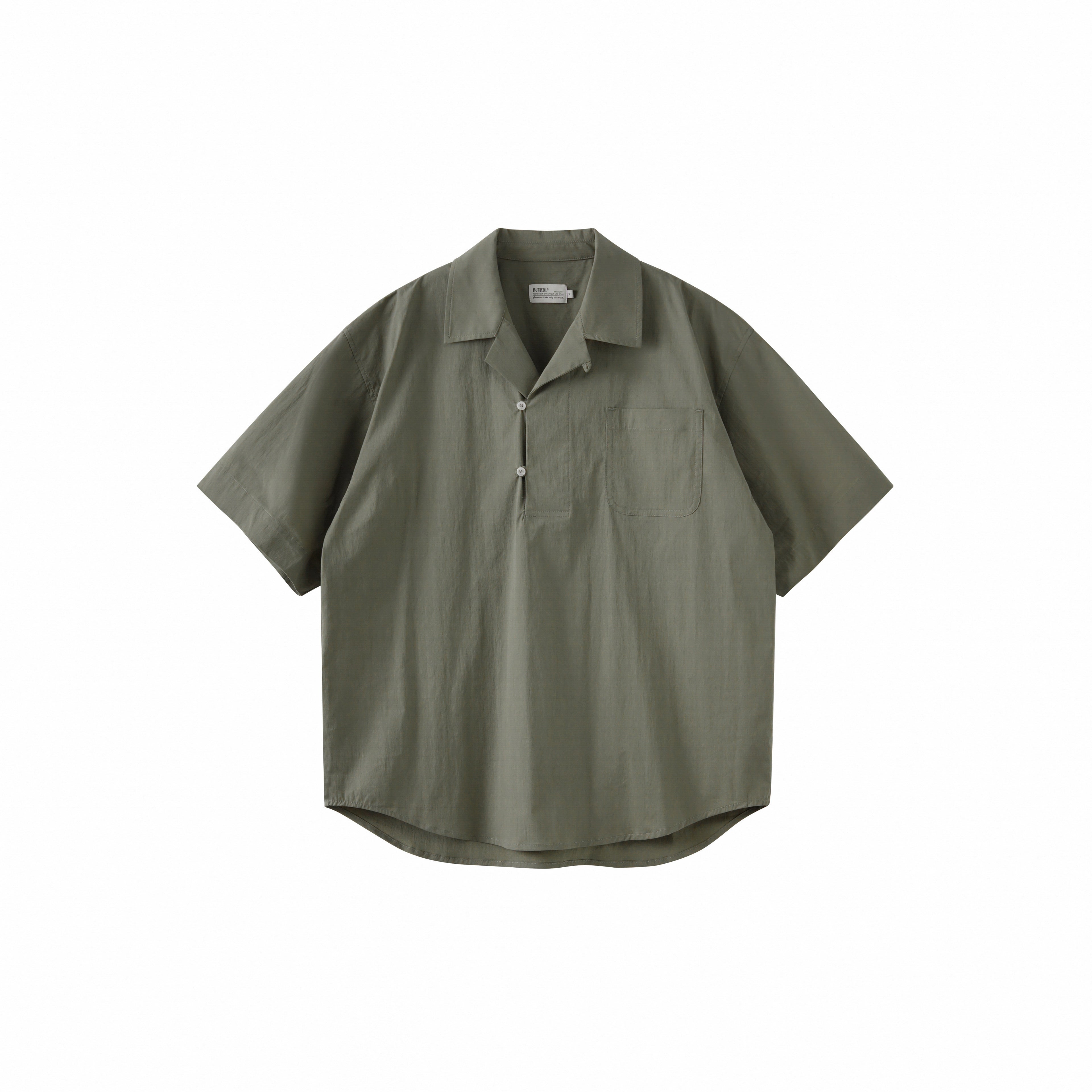 BUTTBILL 24SS Vintage half-open Japanese Shirt