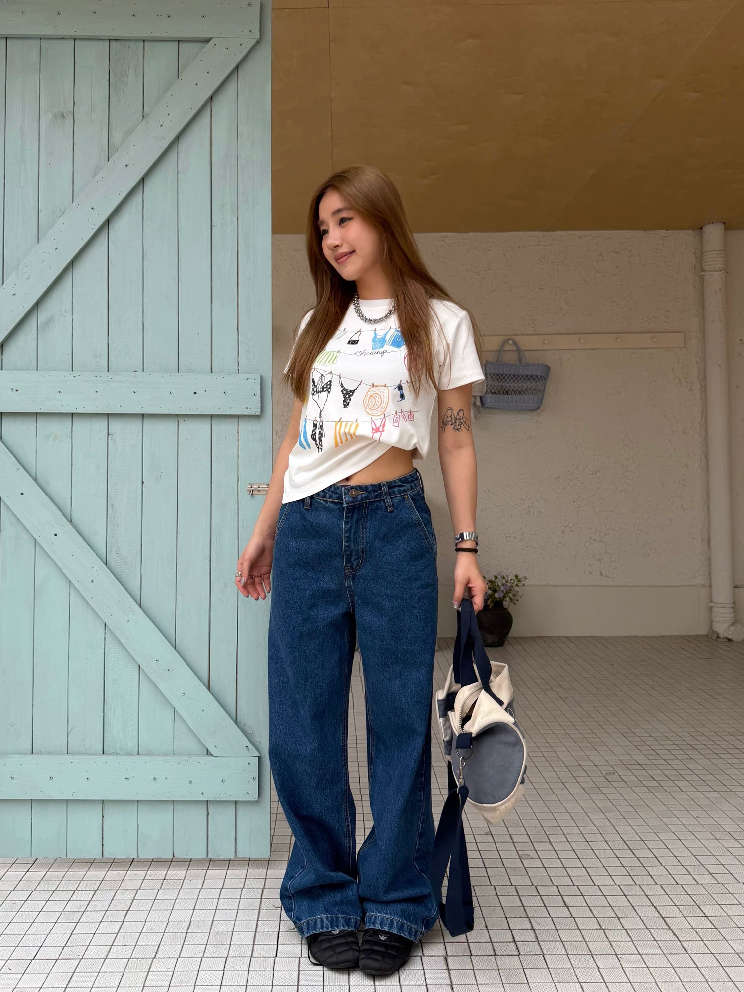 CCYE Simple Narrow Versatile Jeans