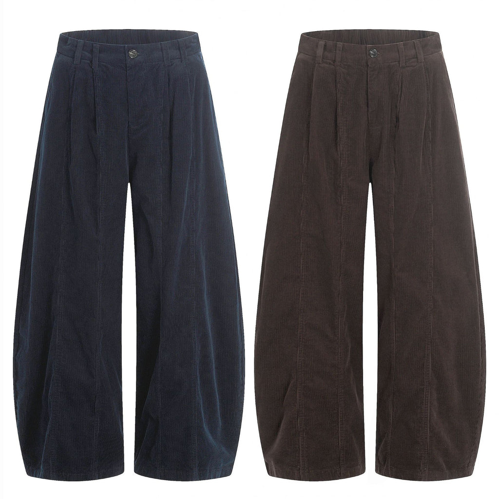 11kn American retro corduroy wide-leg casual pants