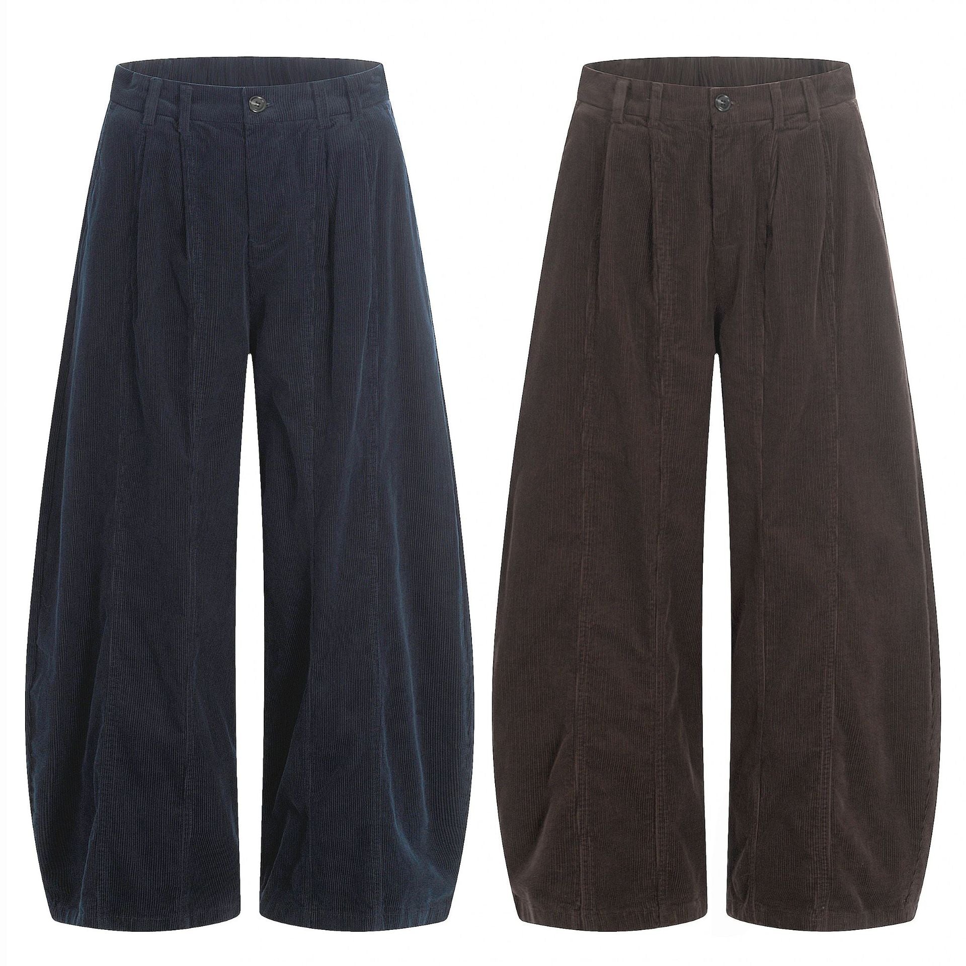 11kn American retro corduroy wide-leg casual pants