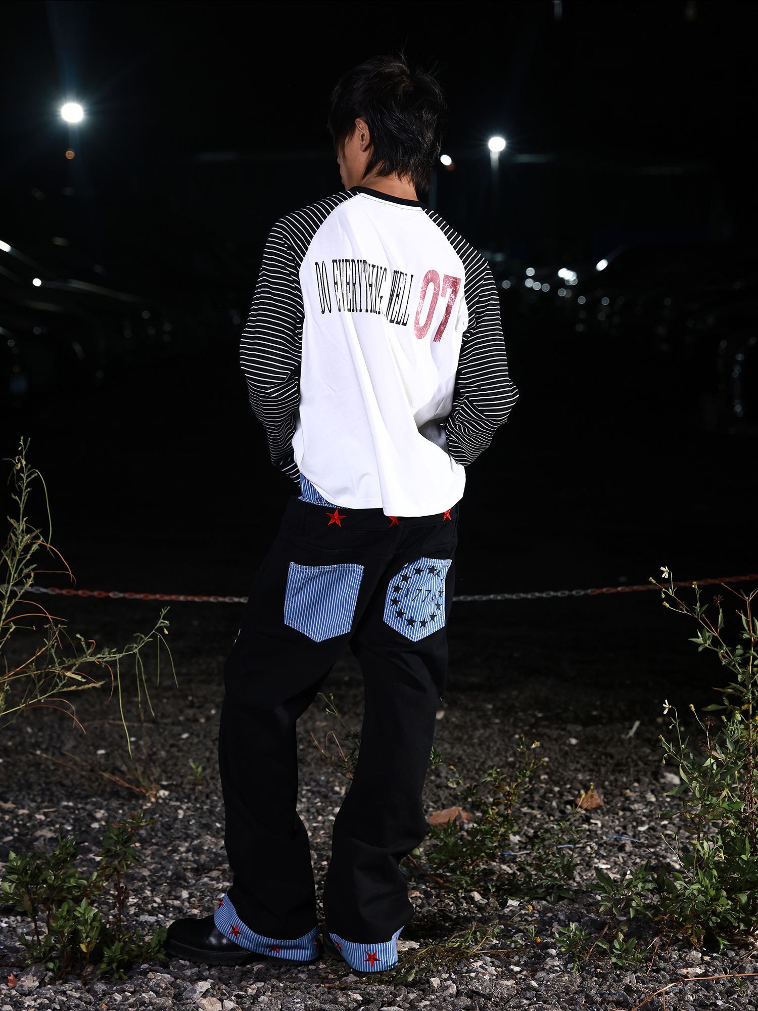 DETW Double Waist Scimitar Stacked Jeans