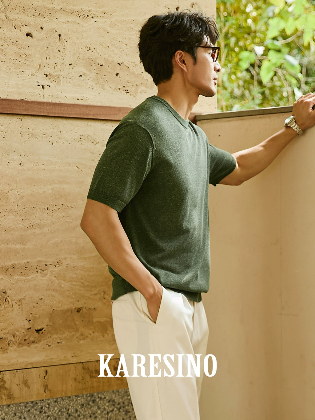 KARESINO Casual Versatile Crew Neck Knitted Sweater
