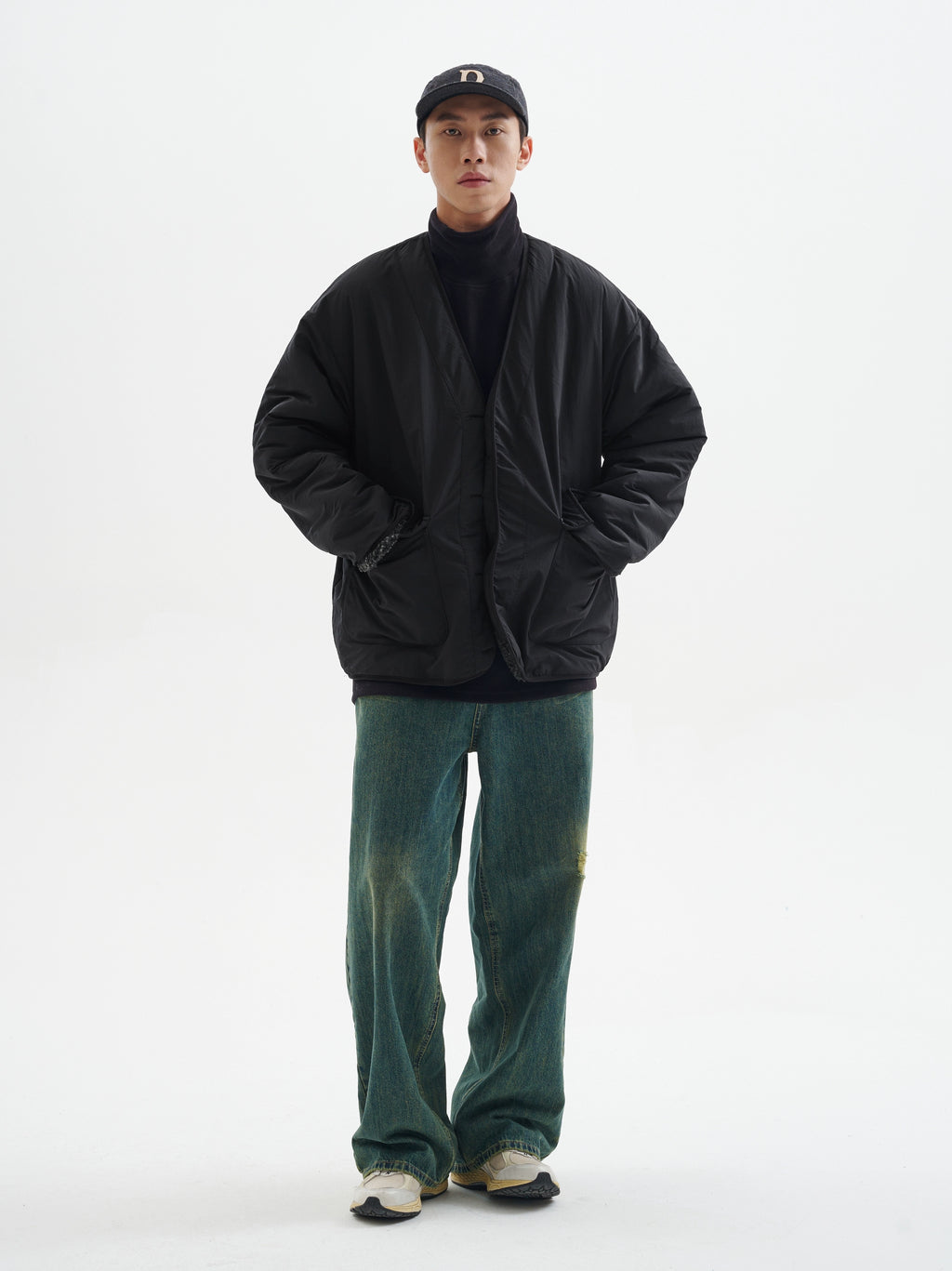 BUTTBILL 450G three-pin five-thread double-sided cotton Japanese Jacket