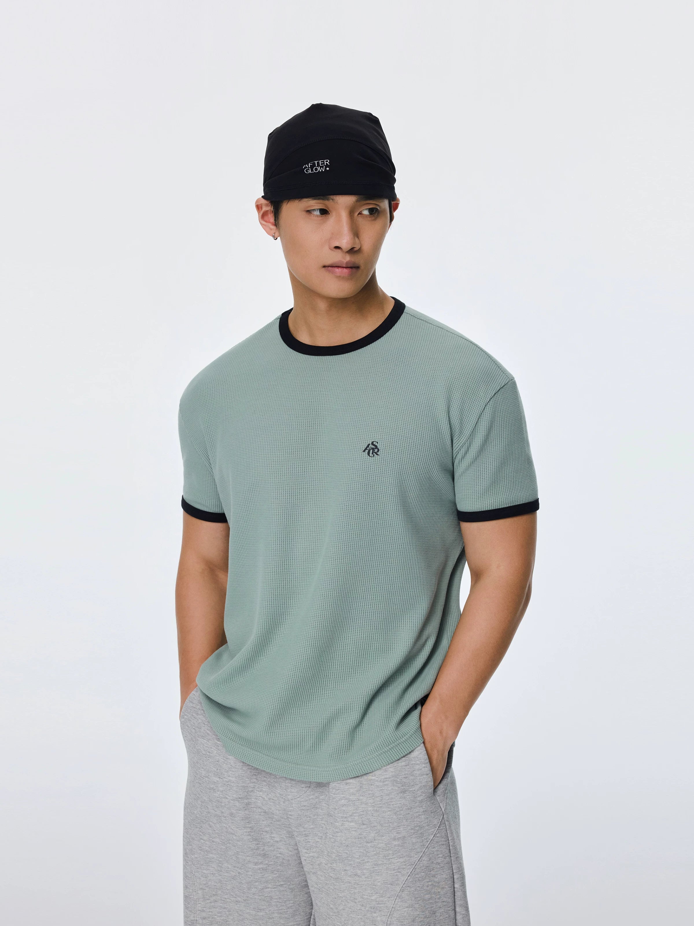 AFTERGLOW Retro Contrasting Slim Tee