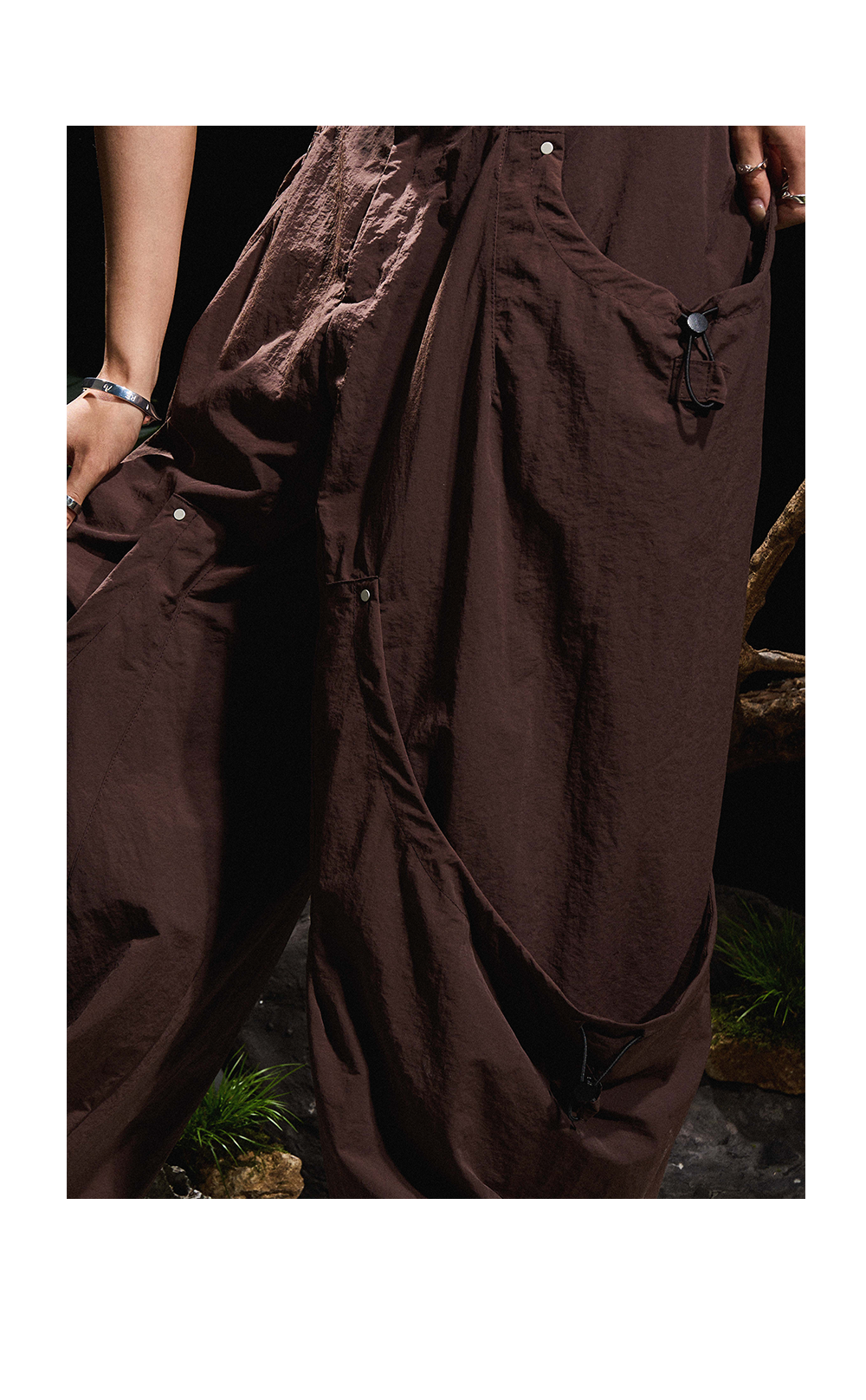 RELABEL Vintage Drawstring Loose Overalls