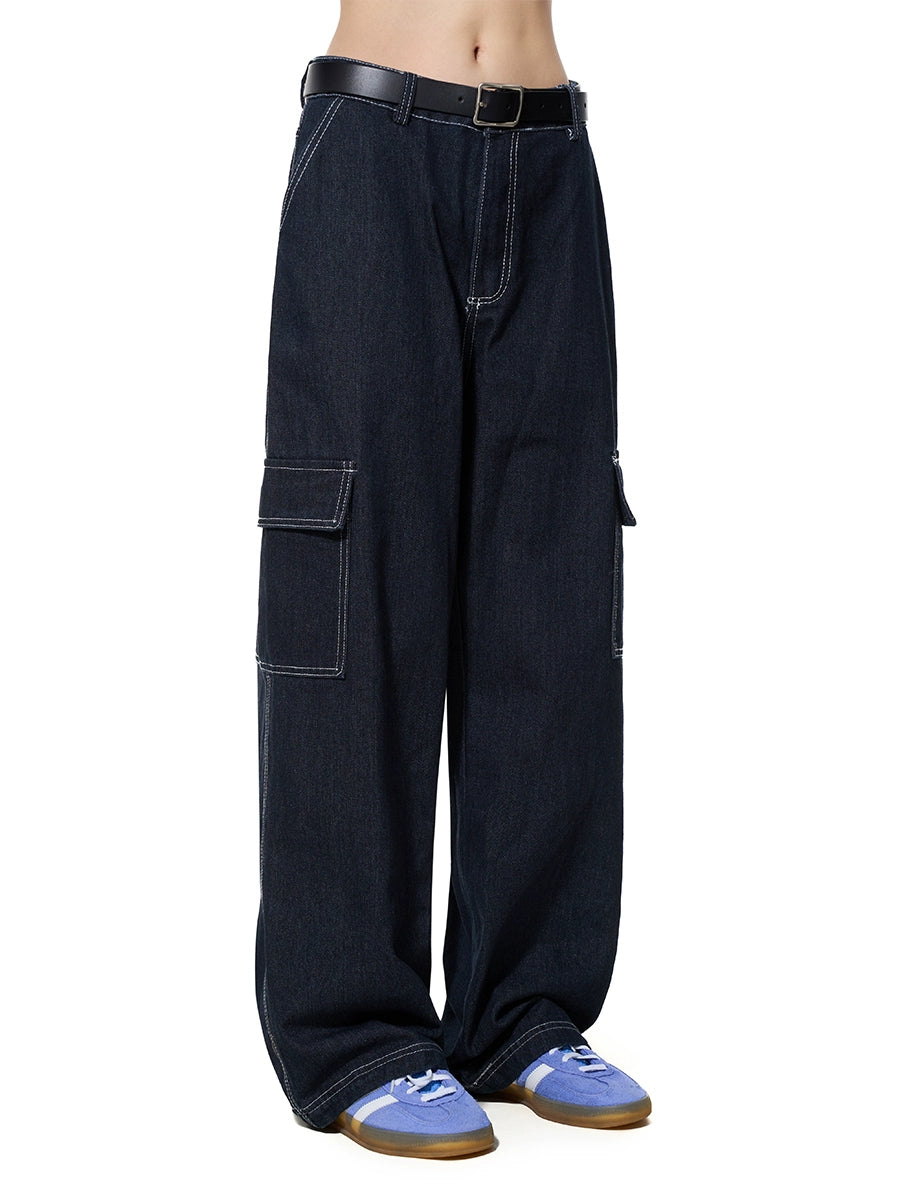 BTSG X Peoede STAR bright-line pocket tooling jeans