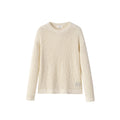 Anniehall Textured Slub Belly Yarn Sweater