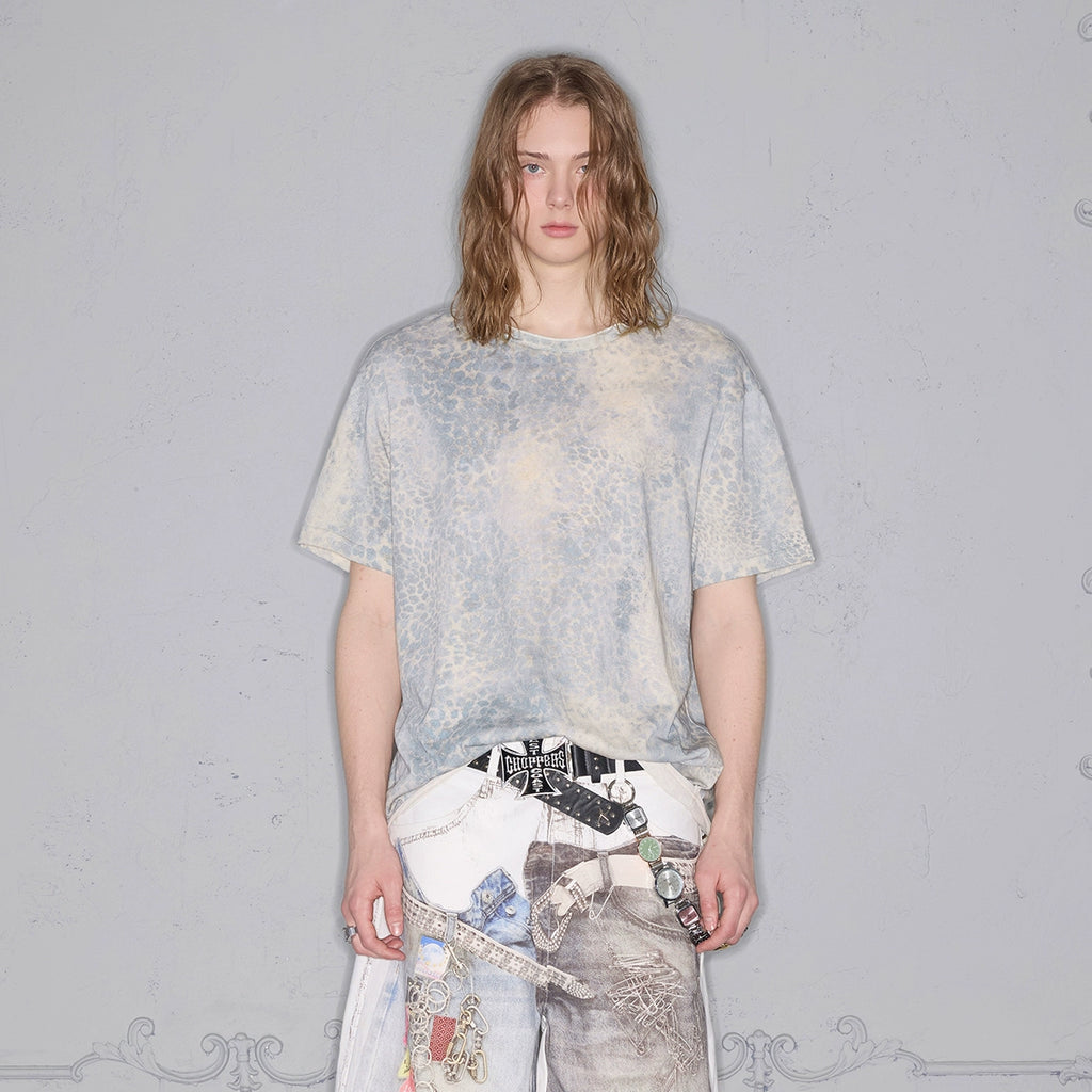 Rocawear Short and Wide Leopard Print Tee