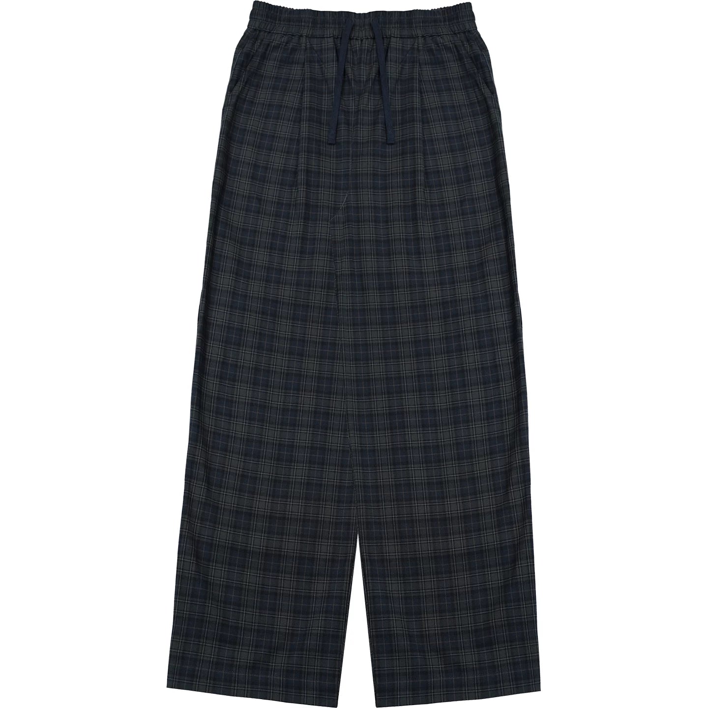 O3PARK Retro Plaid Loose and Versatile Trousers