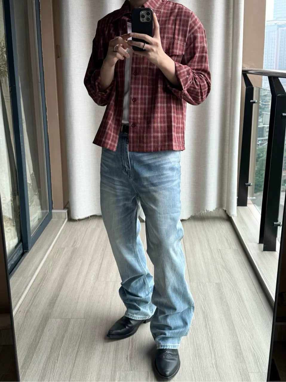 AMBSOM Vintage Pull Jeans