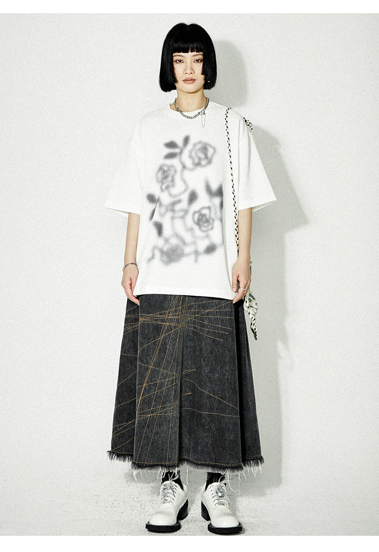 PHYS Rose Print Loose Tee