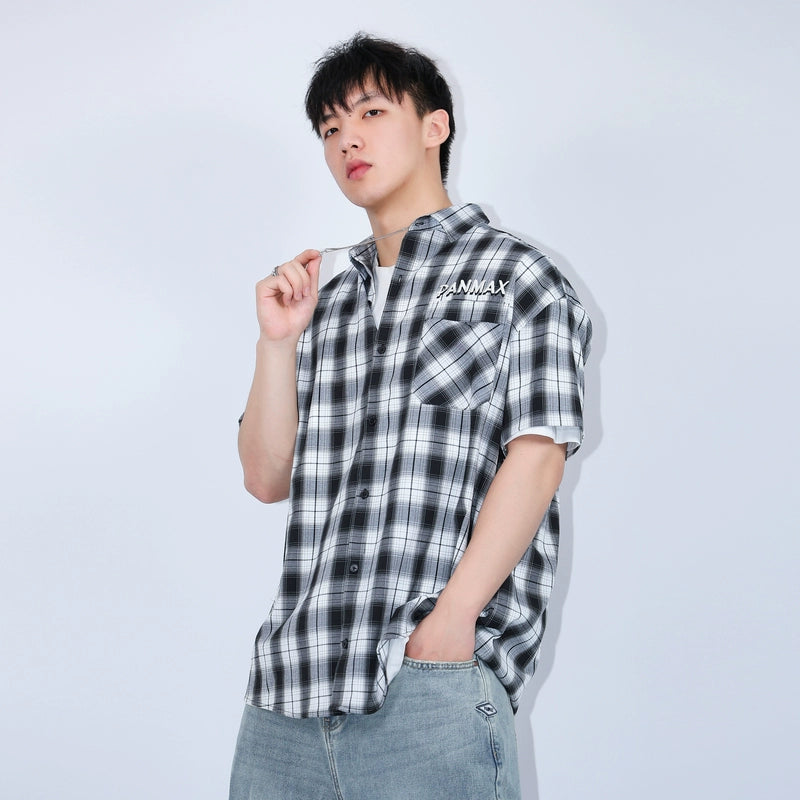 PANMAX Plaid Guochao Loose Shirt