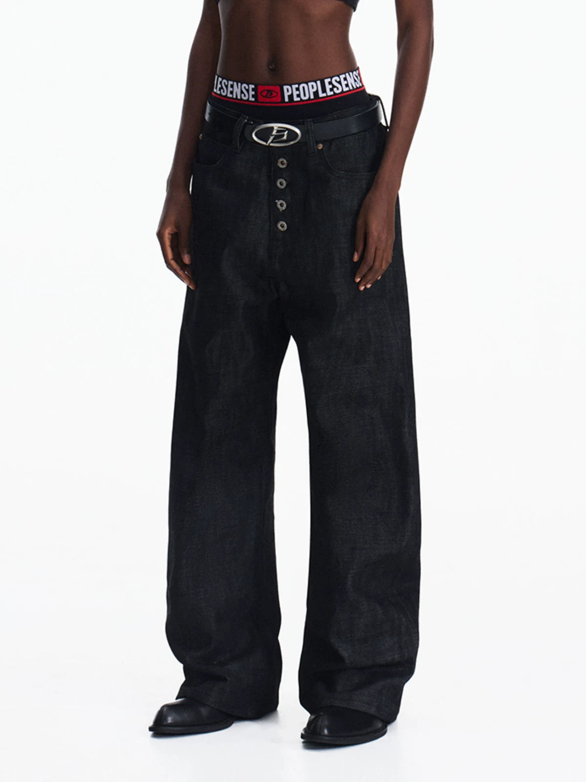 PEOPLESENSE Loose Straight Jeans