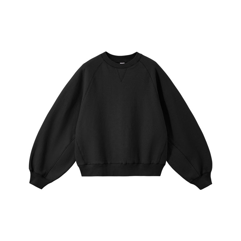 Inflation Lazy Crew Neck Fleece Sweater