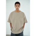 AnniehallT Curved Hem Waffle Blockbuster Pocket Tee