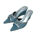 Mooreyu Wedge Heel Premium Sexy French Sandals