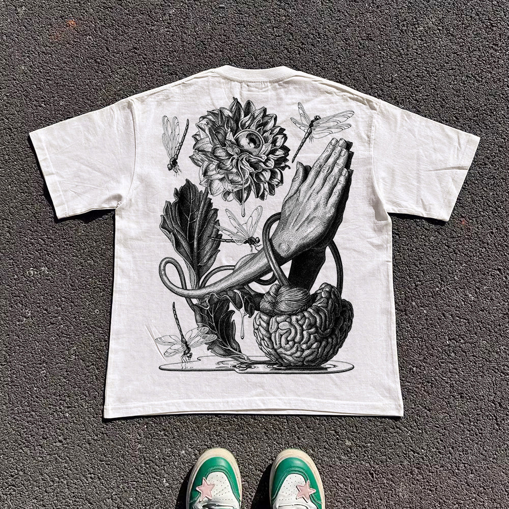 Wang Youbing studio 260g MIND 100% Cotton Tee