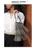 IUBALLET Fringed Mini Messenger Chain Bag