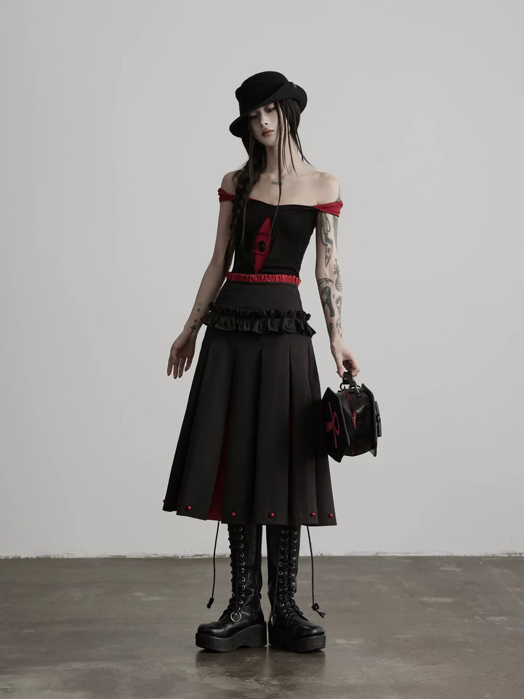INDULGE Pleated Comfortable Skirt