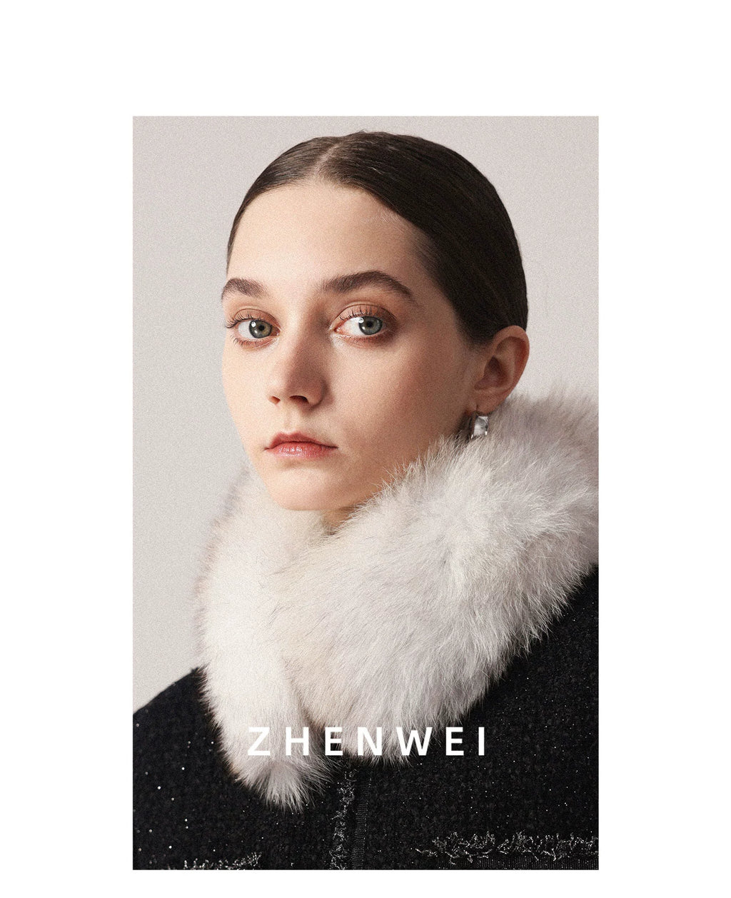 ZHENWEI Real Fox Fur Scarf