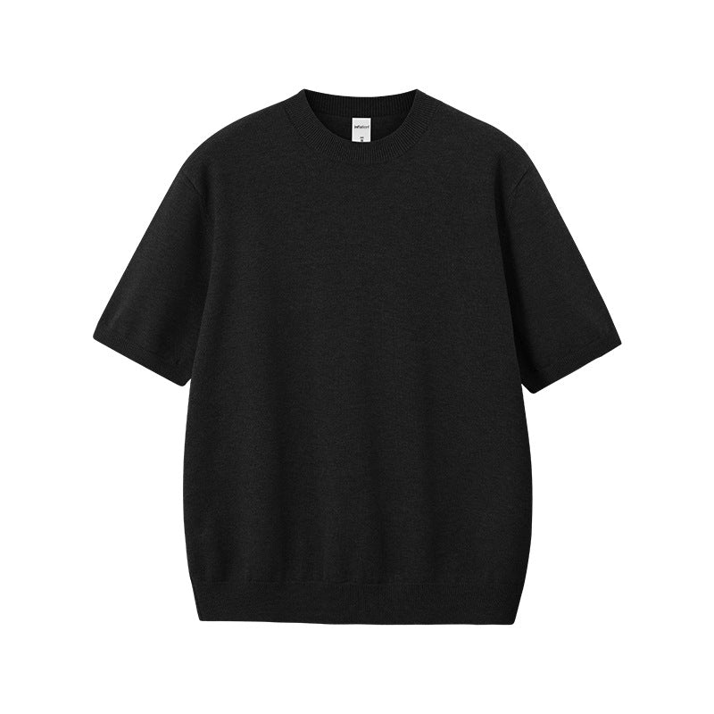 (Clearance) Inflation Loose Warm Knitted Round Neck Tee