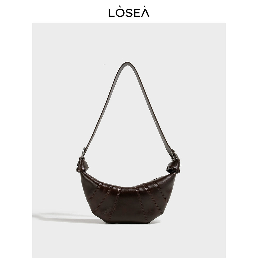 LOSEA Premium Textured Versatile Retro Shoulder Crossbody Bag