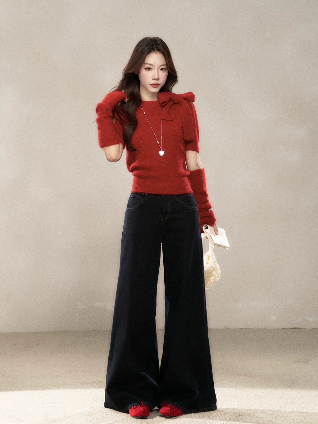 Wildberry Crew Neck Bow Sweater