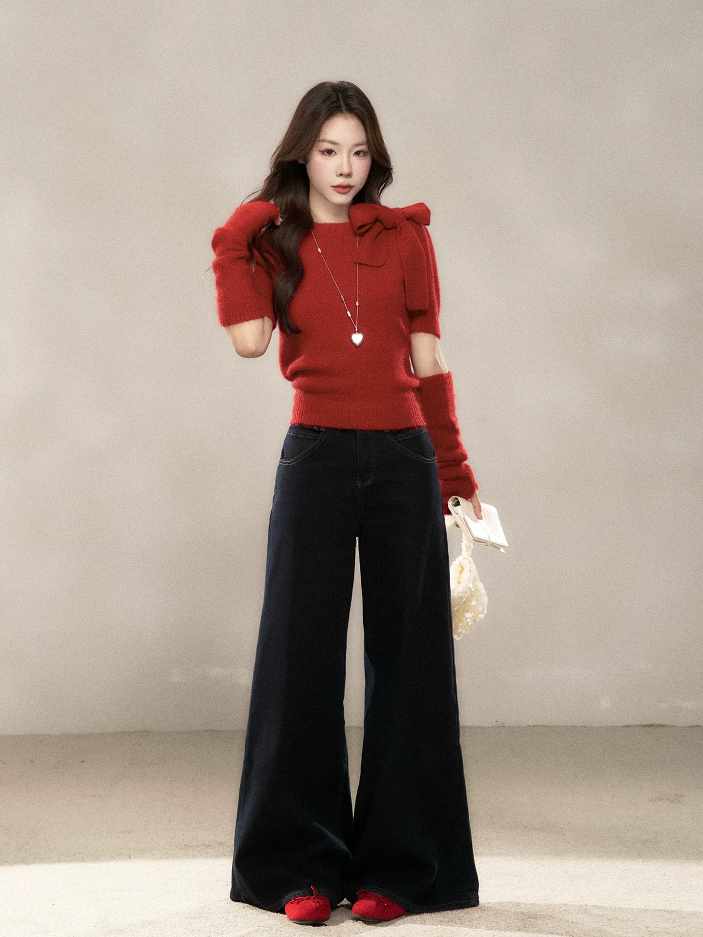 Wildberry Crew Neck Bow Sweater