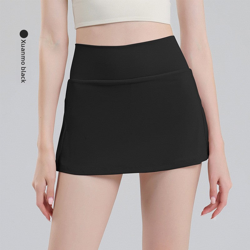 TIANQINGSE Skirt with Pockets, Thin Buttocks, Quick-drying Fitness Skirt