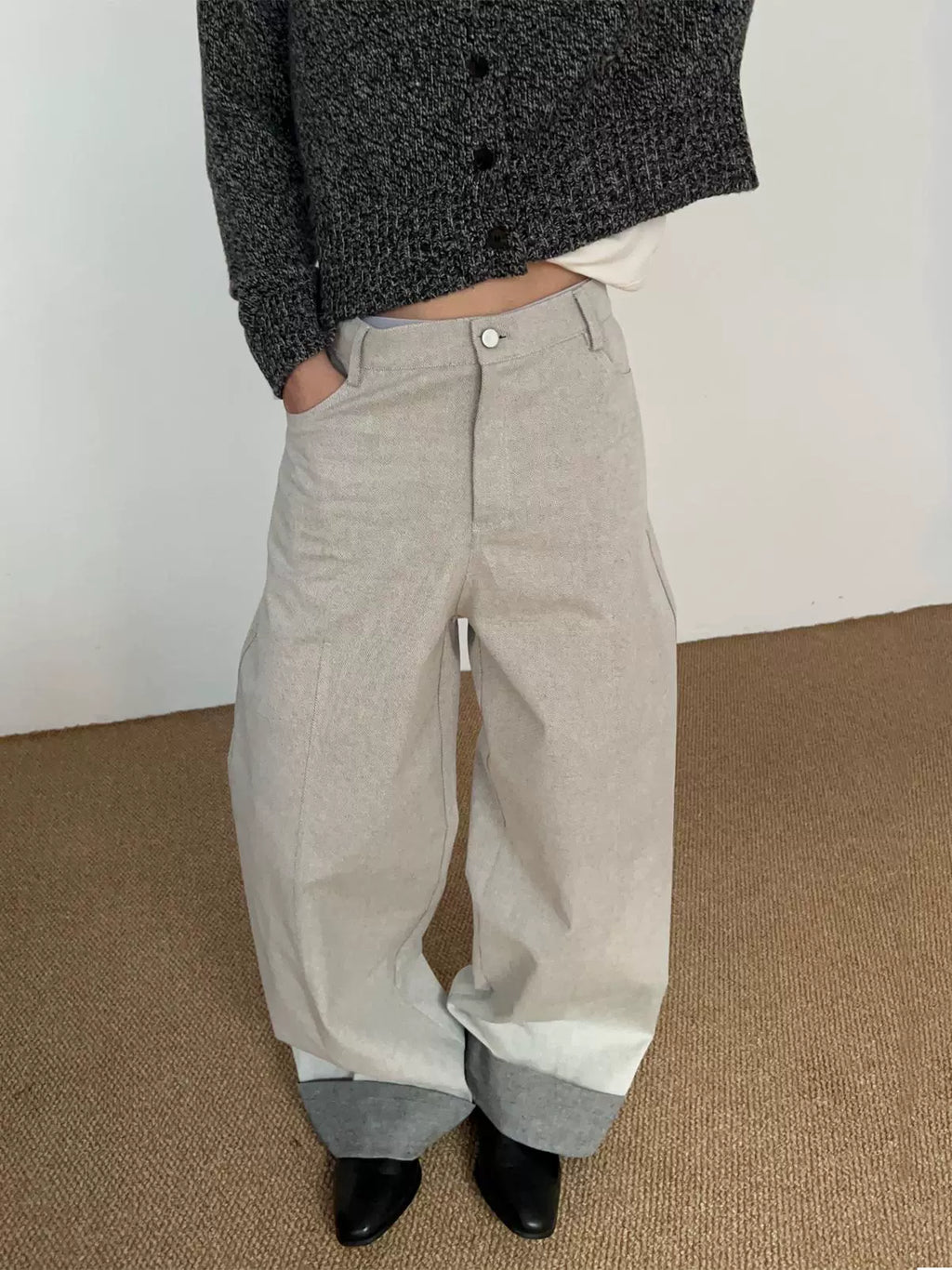 COLN Casual Versatile Flip Jeans