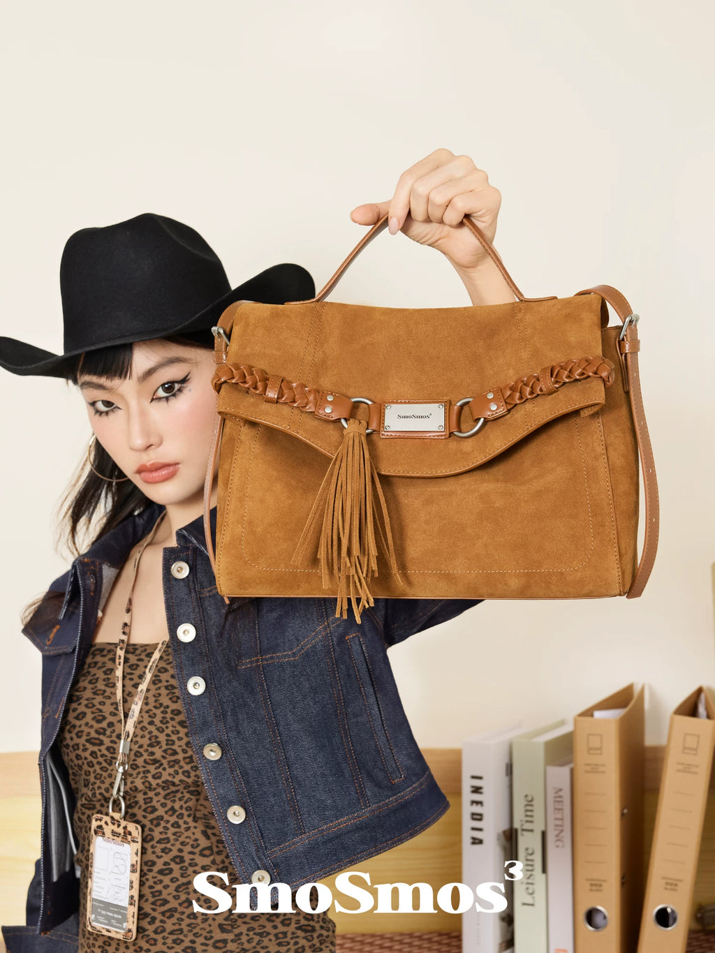 SmoSmos Vintage Tassel Shoulder Messenger Bag