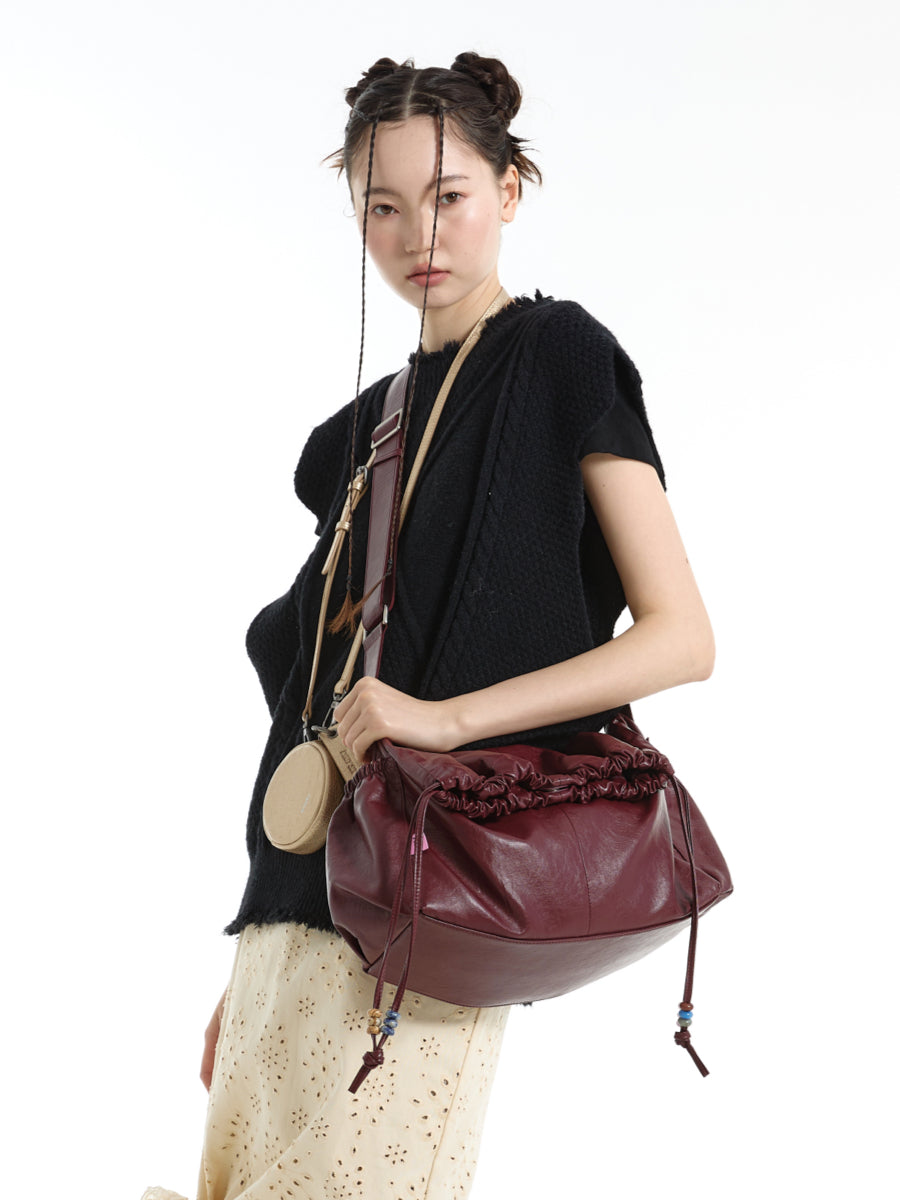 DirtySix Mani stacked bag contrasting natural stone Bag