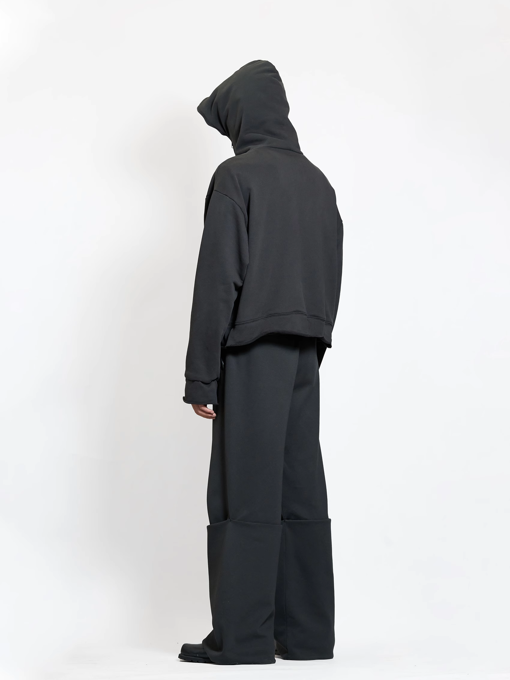 ETHEREAL PRODUCTION Adjustable Cardigan Zip-up Hooded Jacket