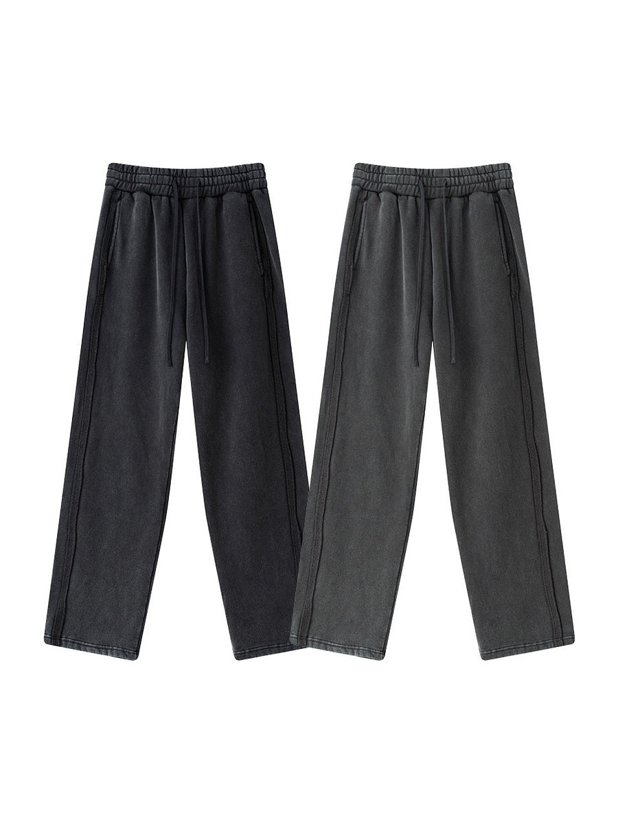 BE Straight-leg Loose-fitting Sports Slacks