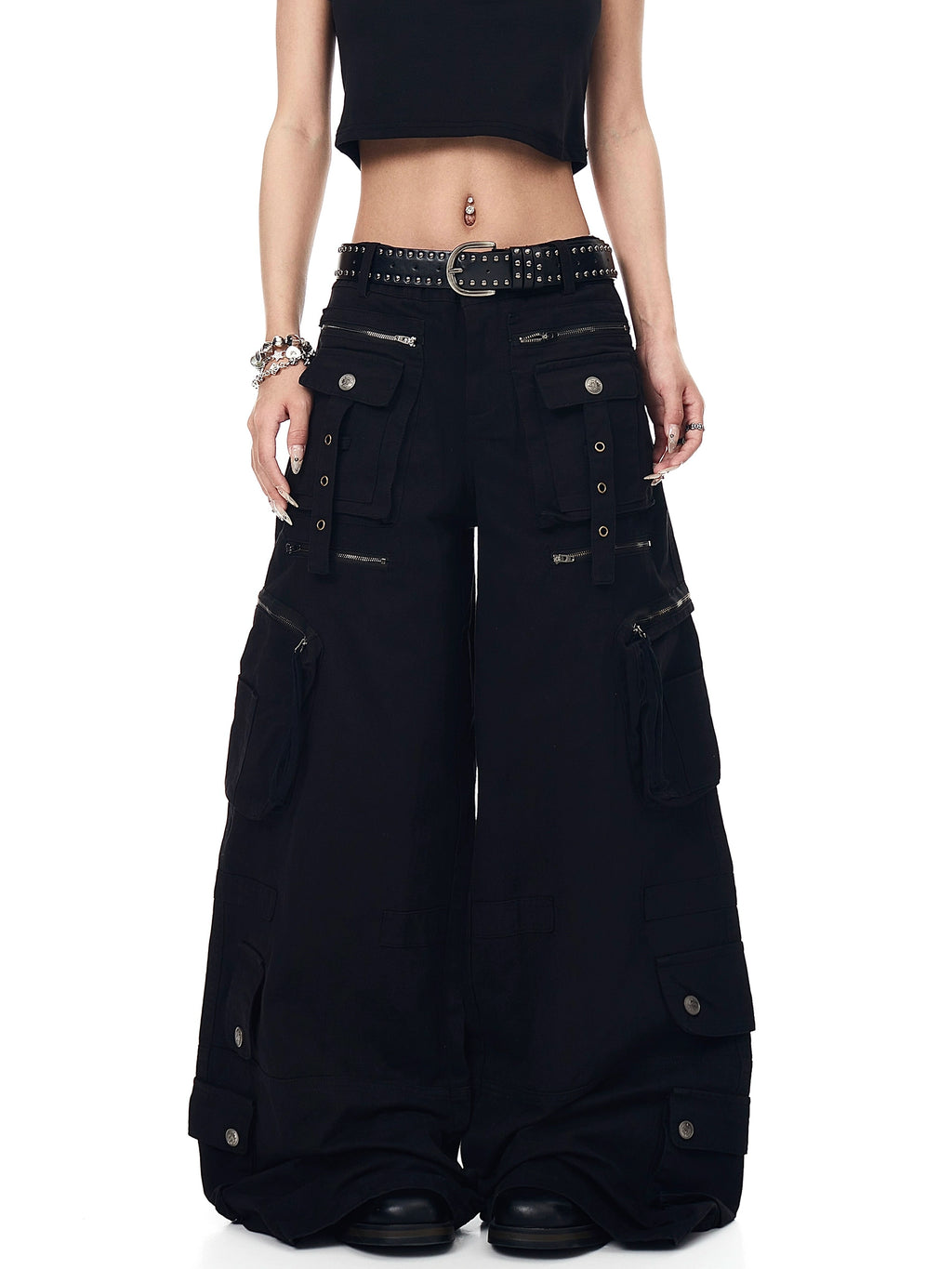 BLACKLISTS Functional Deconstruction Multi-pocket Cargo Pants