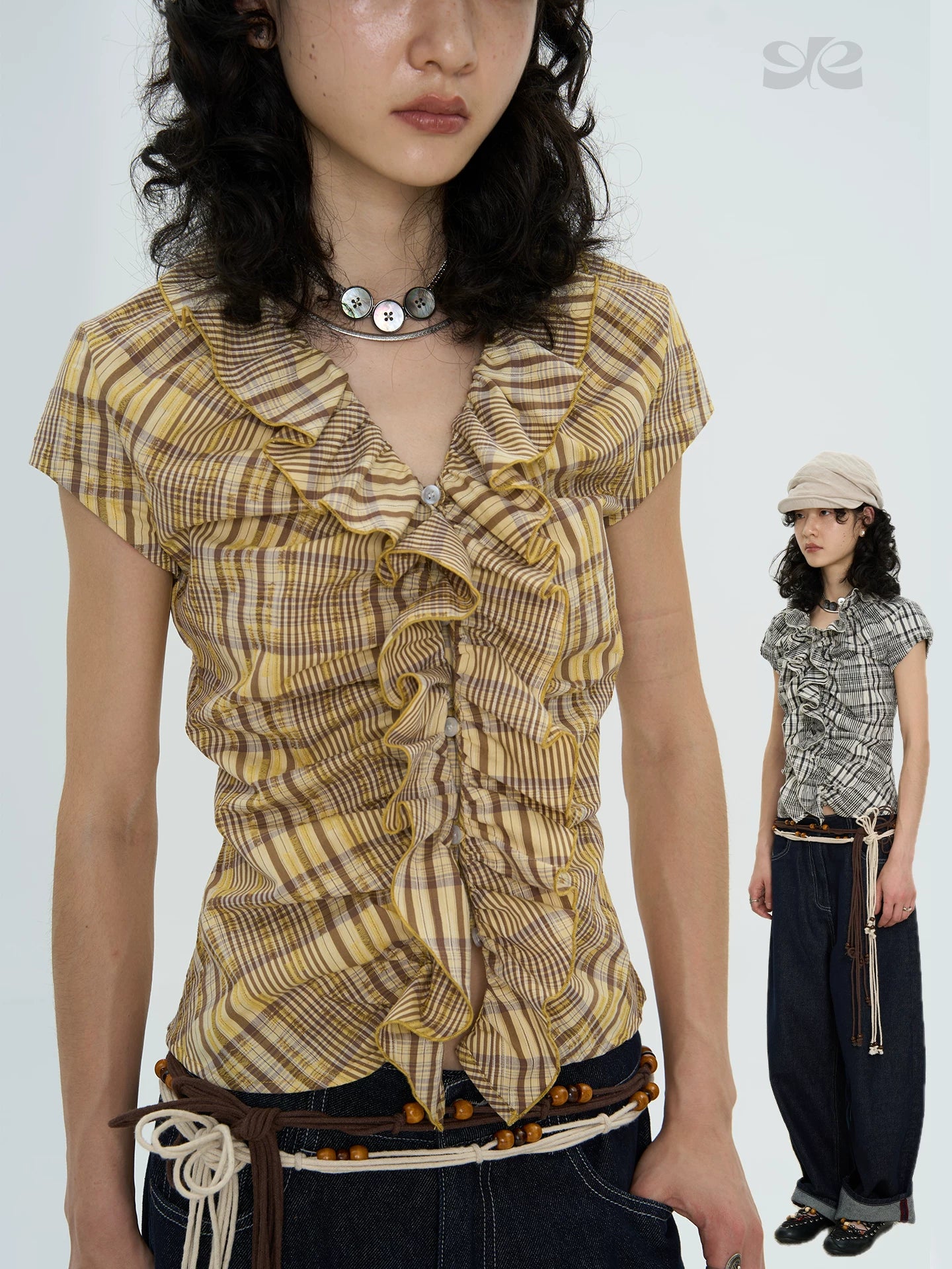 Enteralt Lattice Micro-elastic Slim Tee