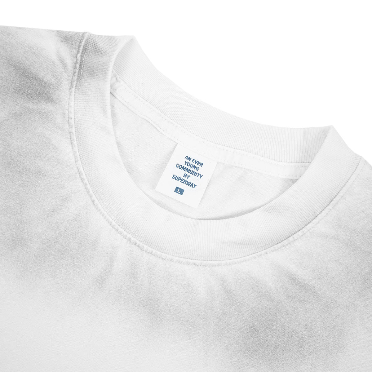 SUPER WAY Vintage Spray Color Old Casual Tee