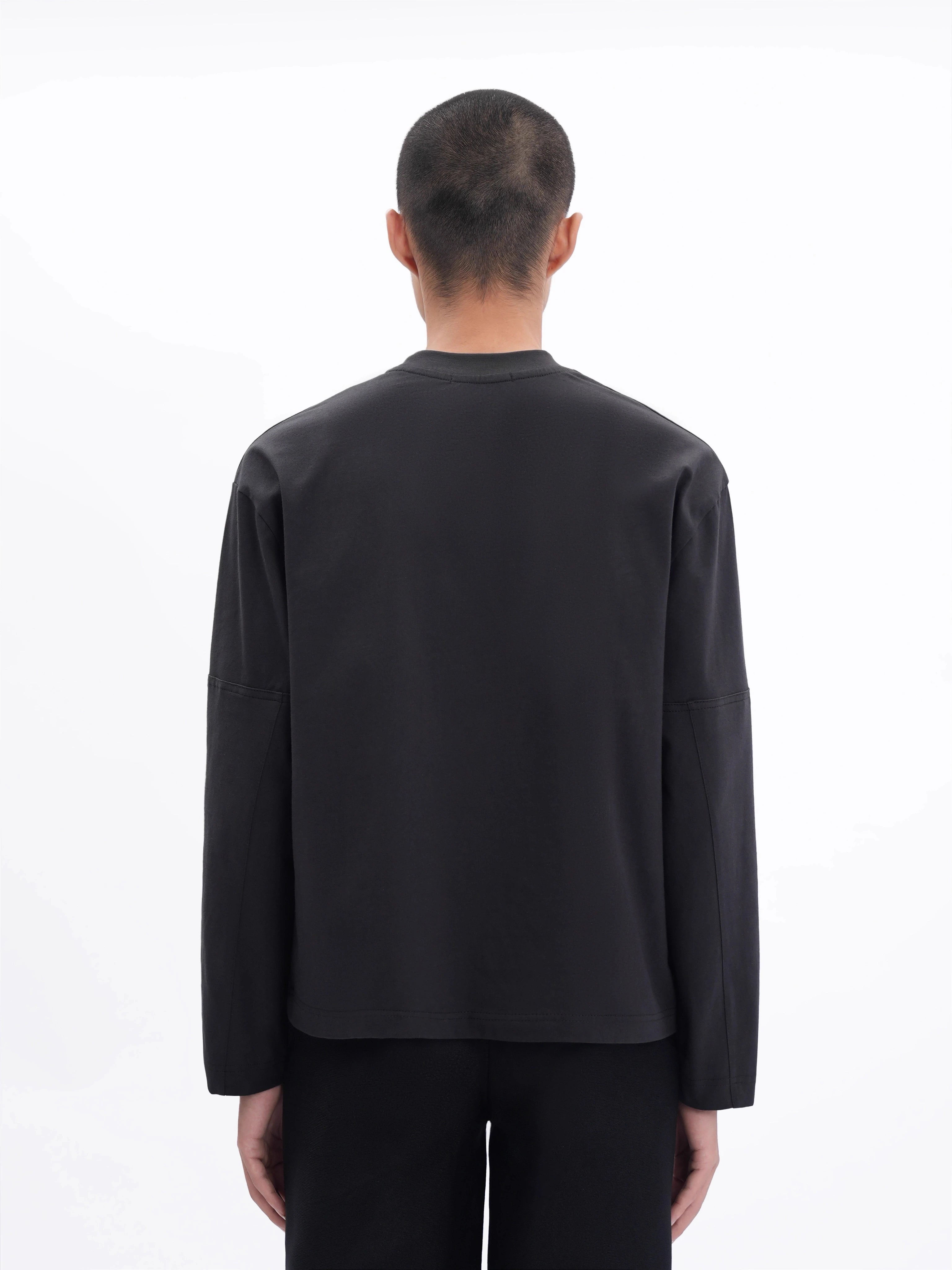 ETHEREAL PRODUCTION Short Wide Small Neckline Casual Bottom Long Sleeve