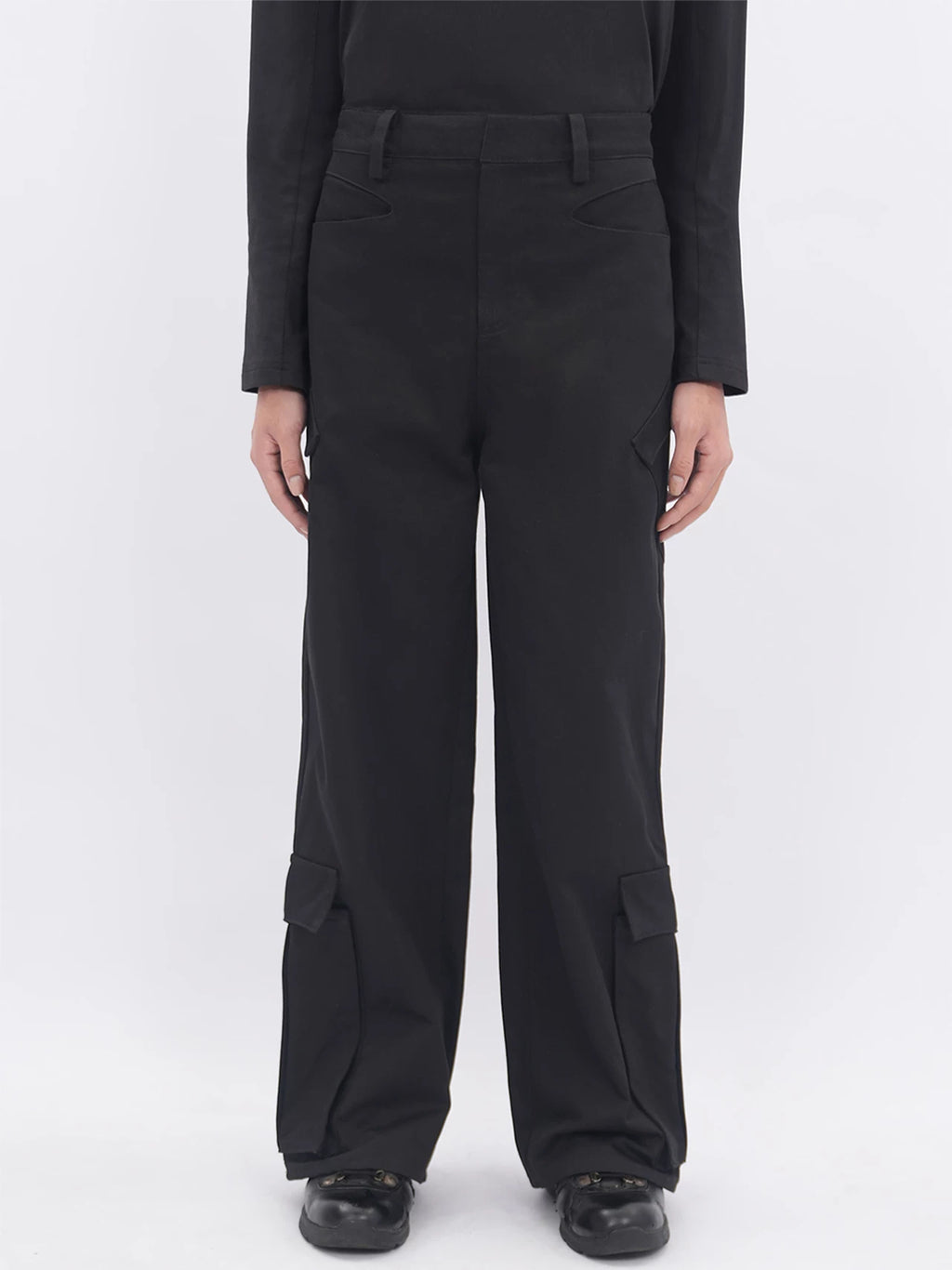 ETHEREAL PRODUCTION Three-dimensional Multi-pocket Straight Overalls